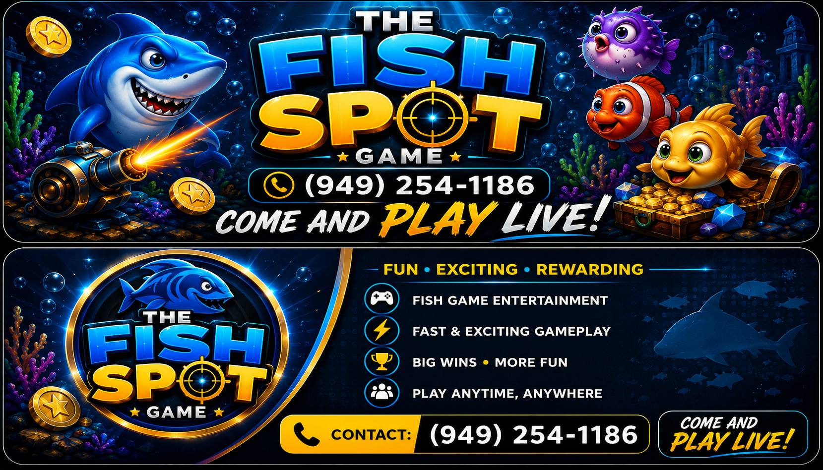 Fish spot come play live